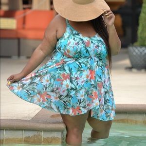 Catherines NWOT flyaway swim dress